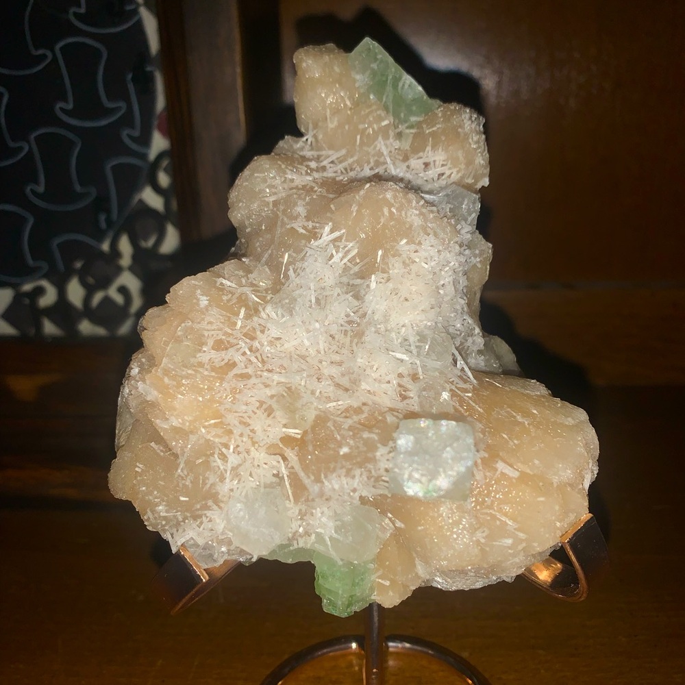 Unique Mineral Specimen , called hypotolite with needle fosfers inclusions 🤍🏠